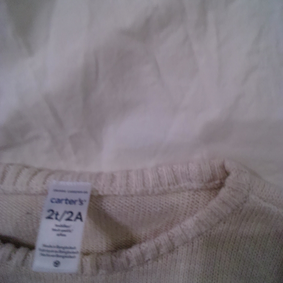Carter's Cream Knit Sweater - Picture 2 of 8
